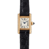 Tank Mini Yellow Gold Quartz White Dial 16mm
