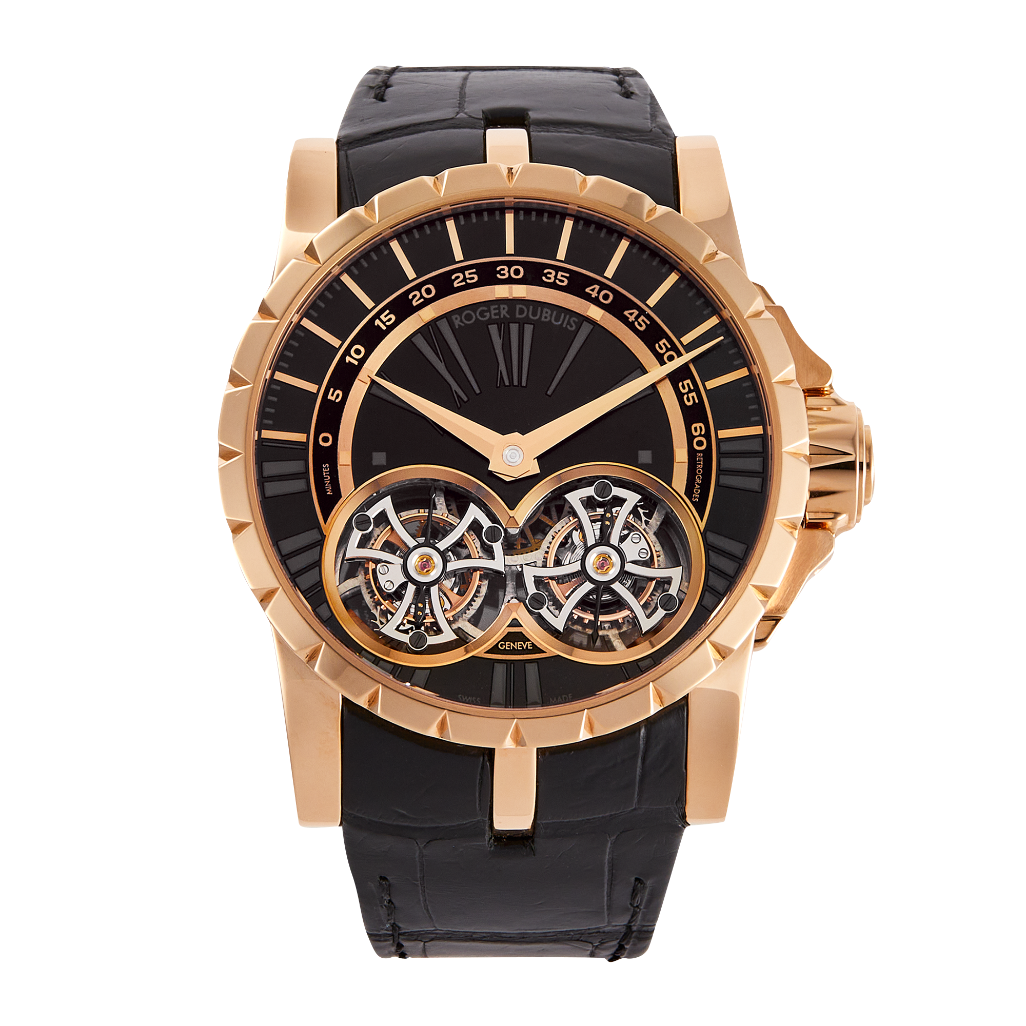 ad34c8efc933d4d61d1cb974d431ef00.webp Excalibur Double Flying Tourbillion Rose Gold Black Dial 46mm - Image 1
