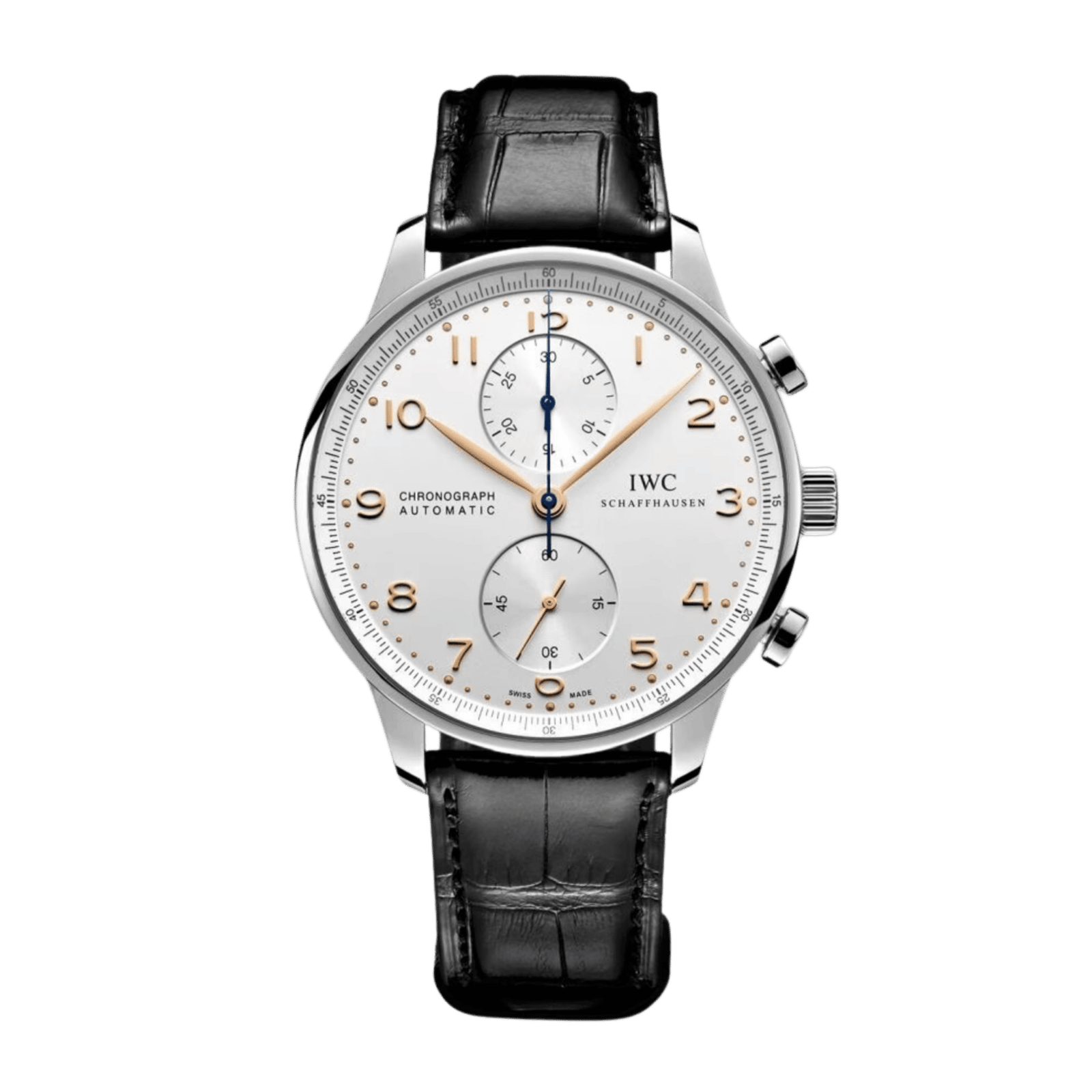 ad48cac7d90eb31f0ae465fb91a07385.png Portugieser Chronograph Steel Silver Dial 41mm - Image 1