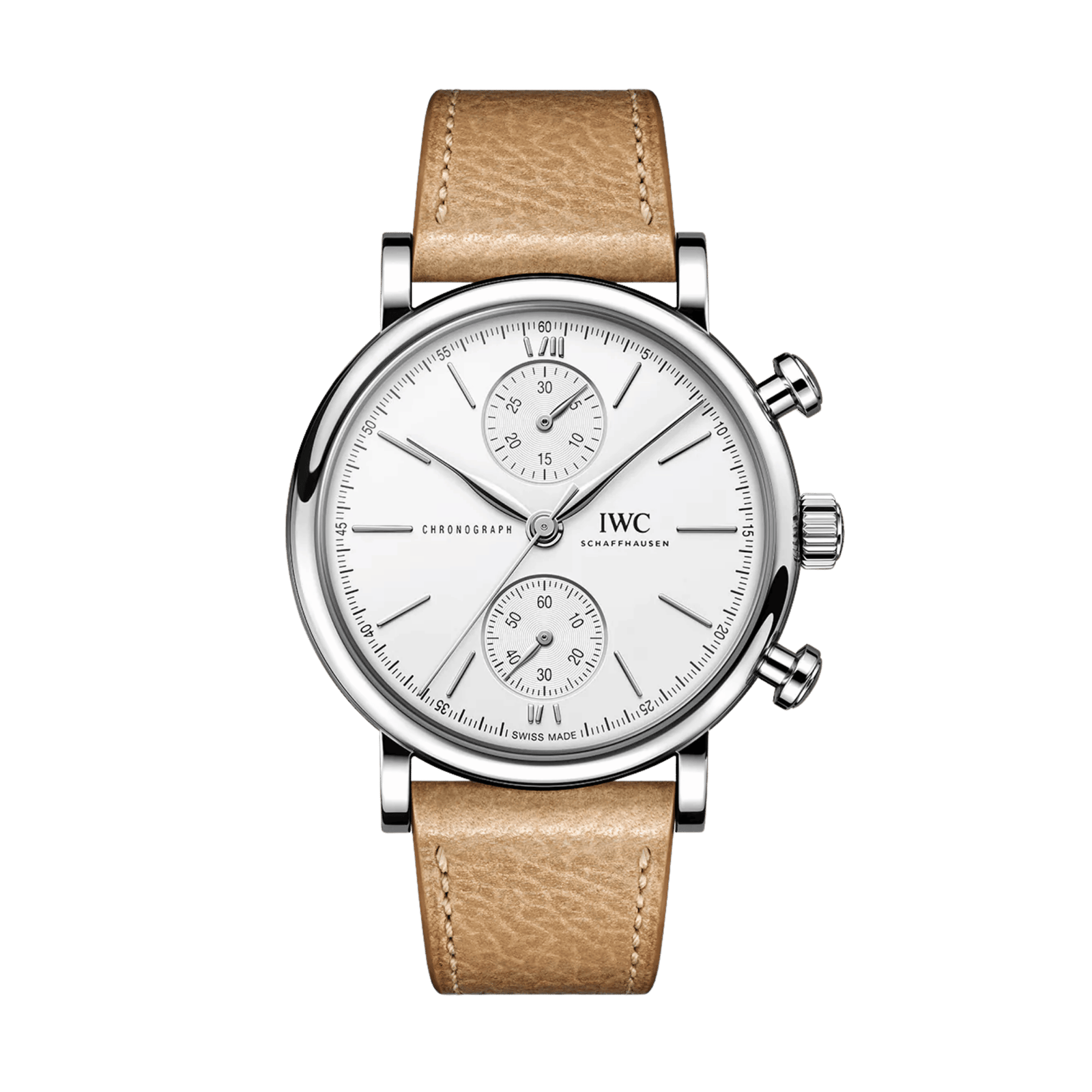ad58596e7bcb669fc0ced70ed1bb8812.png Portofino Chronograph Steel White Dial 39mm - Image 1