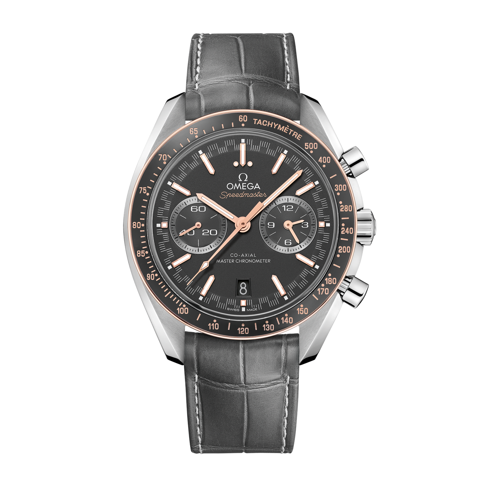 ad8e04930a43cc35f4570eaa7352632c.png Speedmaster Racing Steel Grey Dial 44mm - Image 1