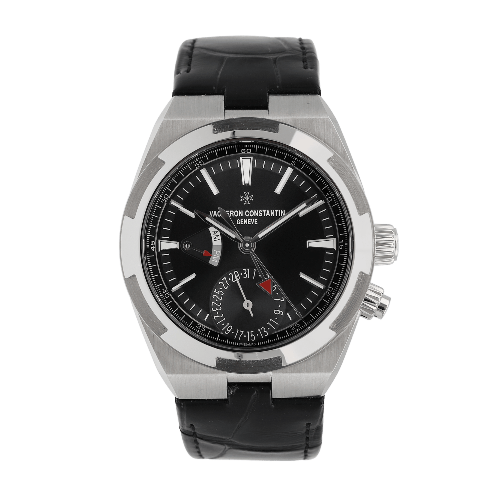 ae8f15f82be3b33b6ffba91259a8d8a2.png Overseas Dual Time Steel Black Dial 41mm - Image 1