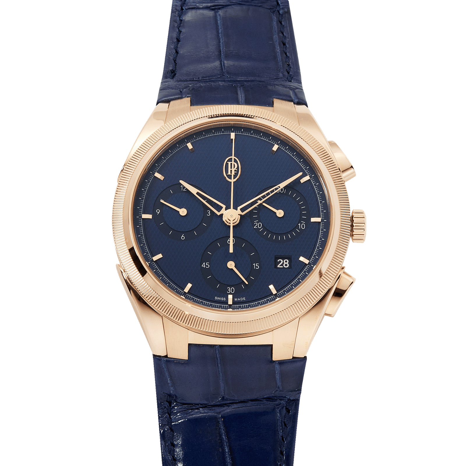 afd61cb9f781345748d93d1118857bbc.png Tonda PF Chronograph Rose Gold Blue Dial 42mm - Image 1