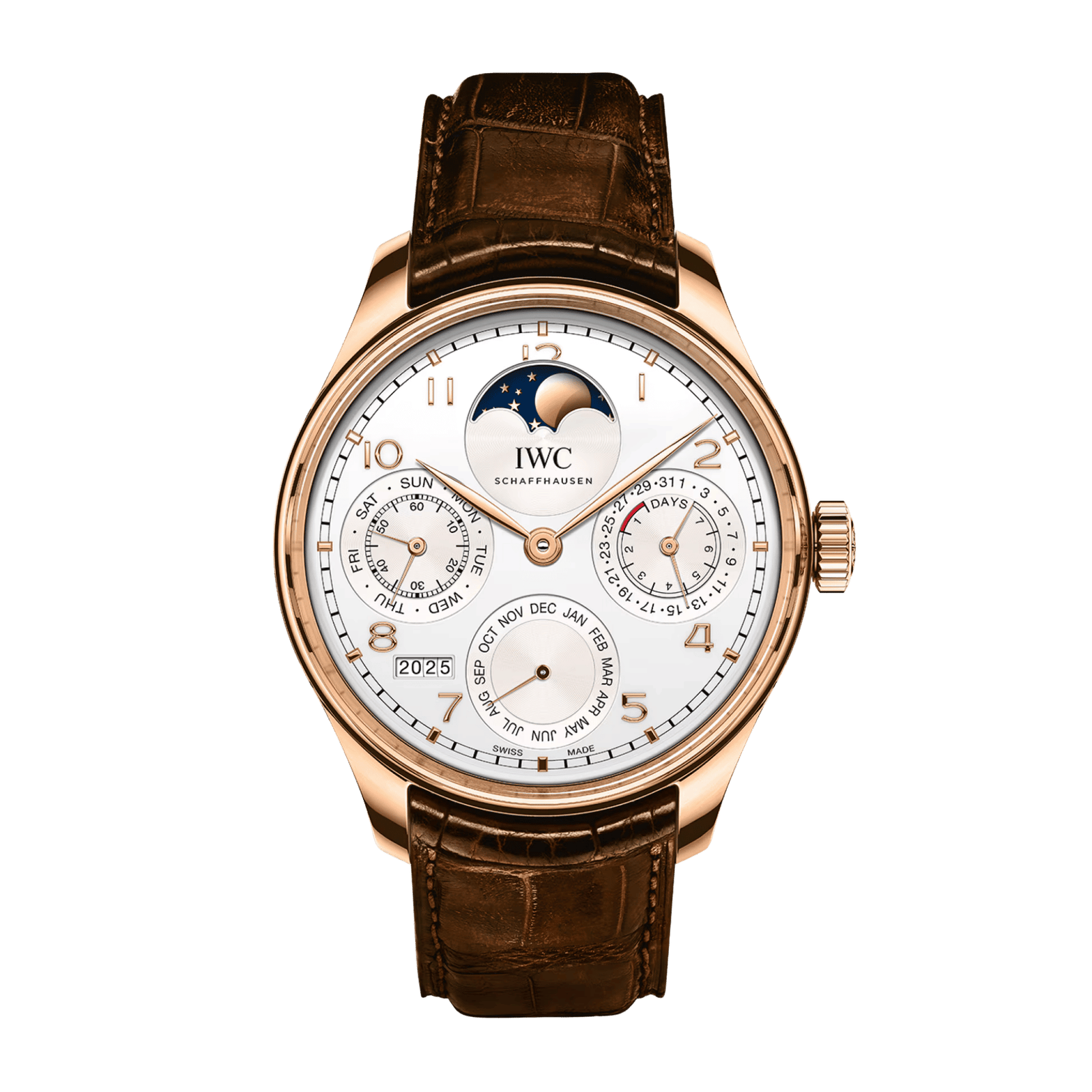 b0a6a8656703e0394e55ae00e2507cfb.png Portugieser Perpetual Calendar Rose Gold White Dial 44mm - Image 1