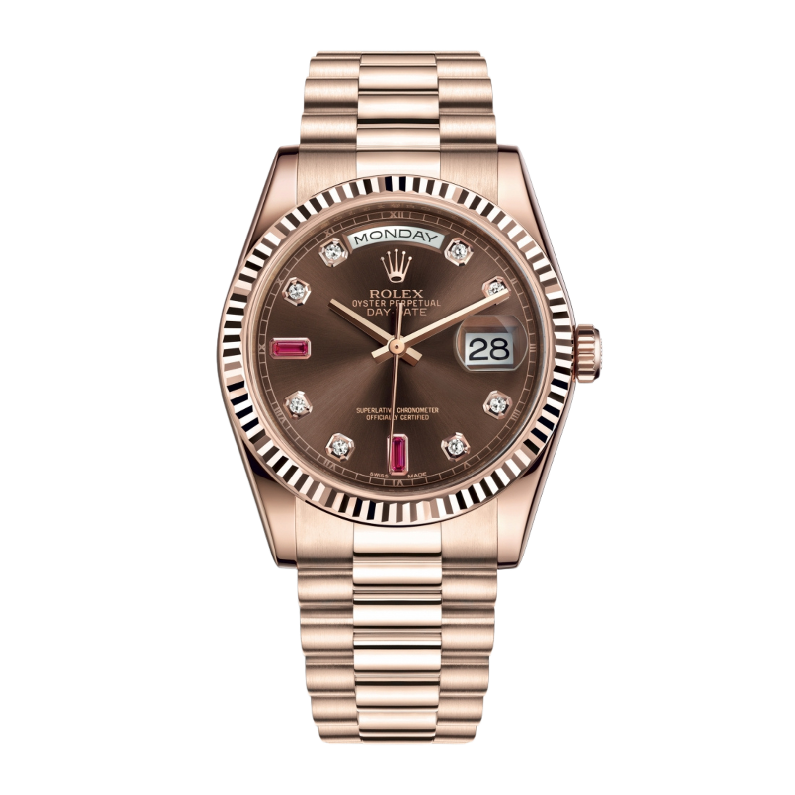 b15306d6c362ef56f2336ed06b791587.png Day-Date 36 Rose Gold Brown Dial 36mm - Image 1