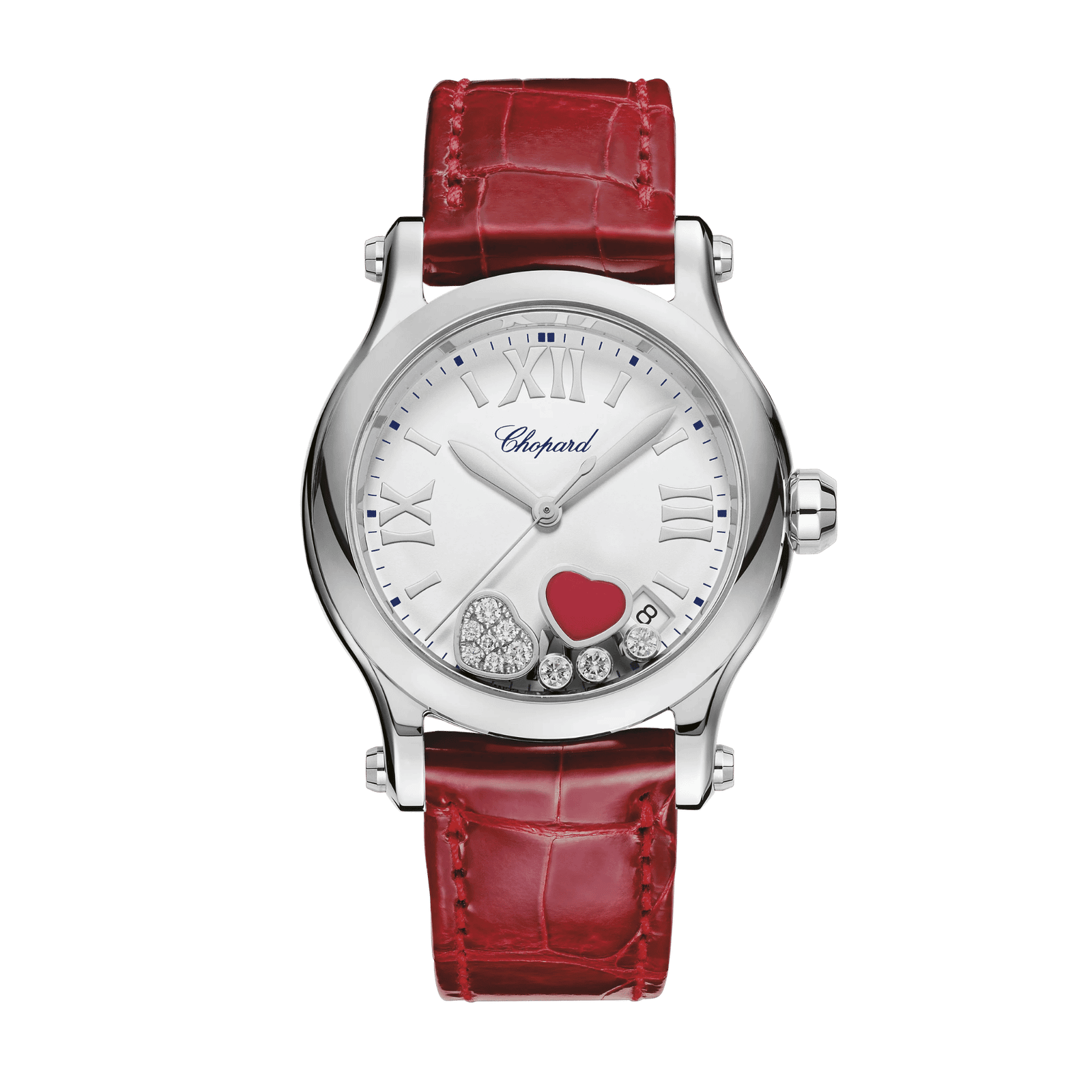 b1fa663305b9825834ec9d1a351c49e3.png Happy Hearts Steel White Dial 36mm - Image 1