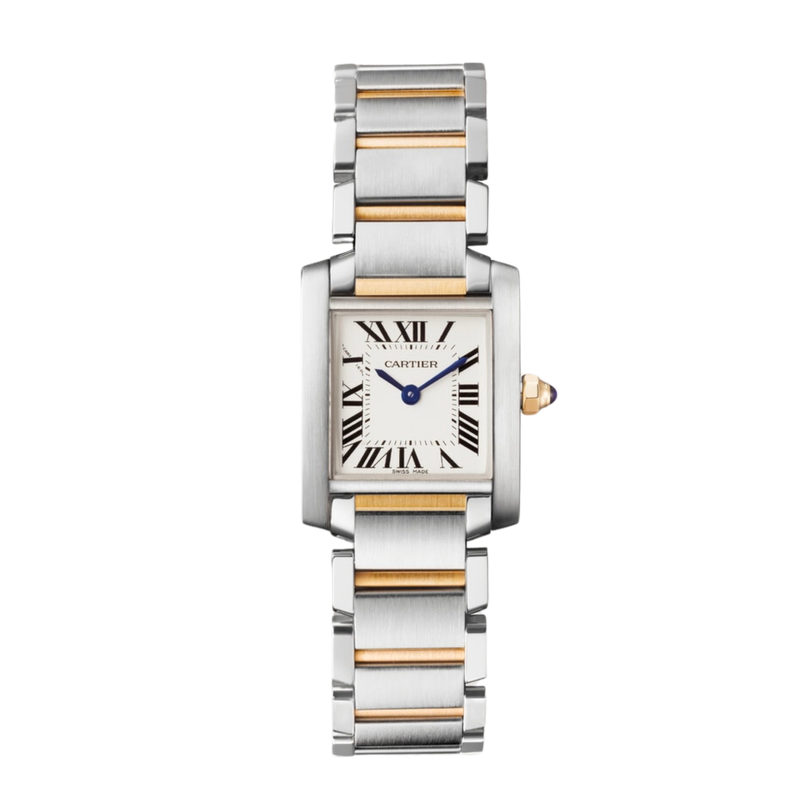 bd37bc89a2e8a951ce0f1770f1937d22.png Tank Française Yellow Gold & Steel White Dial 20mm - Image 1