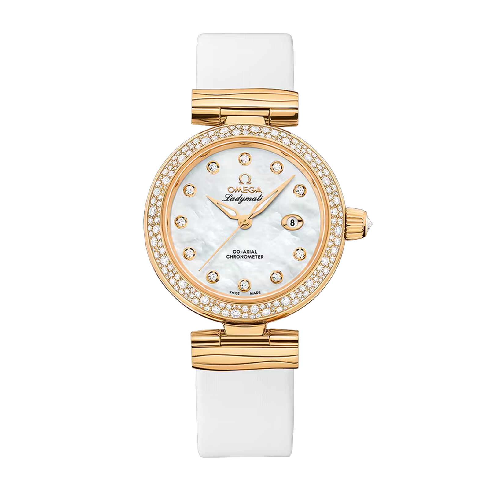 beddab067f13d8ee2d71495e71e4a941.png LadyMatic Yellow Gold Mother of Pearl Dial 34mm - Image 1