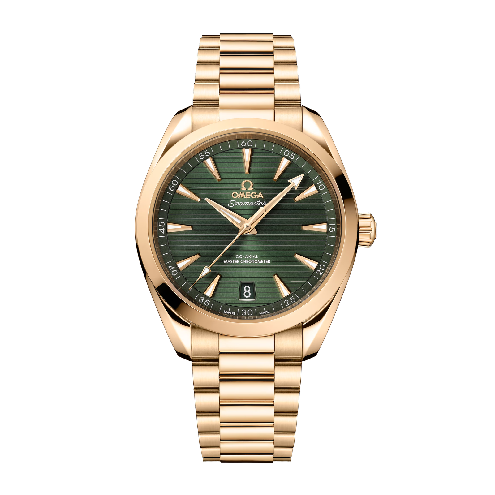 c05a7ee607d6d21c9bf87c71d0e5fe66.png Aqua Terra Yellow Gold Green Dial 41mm - Image 1