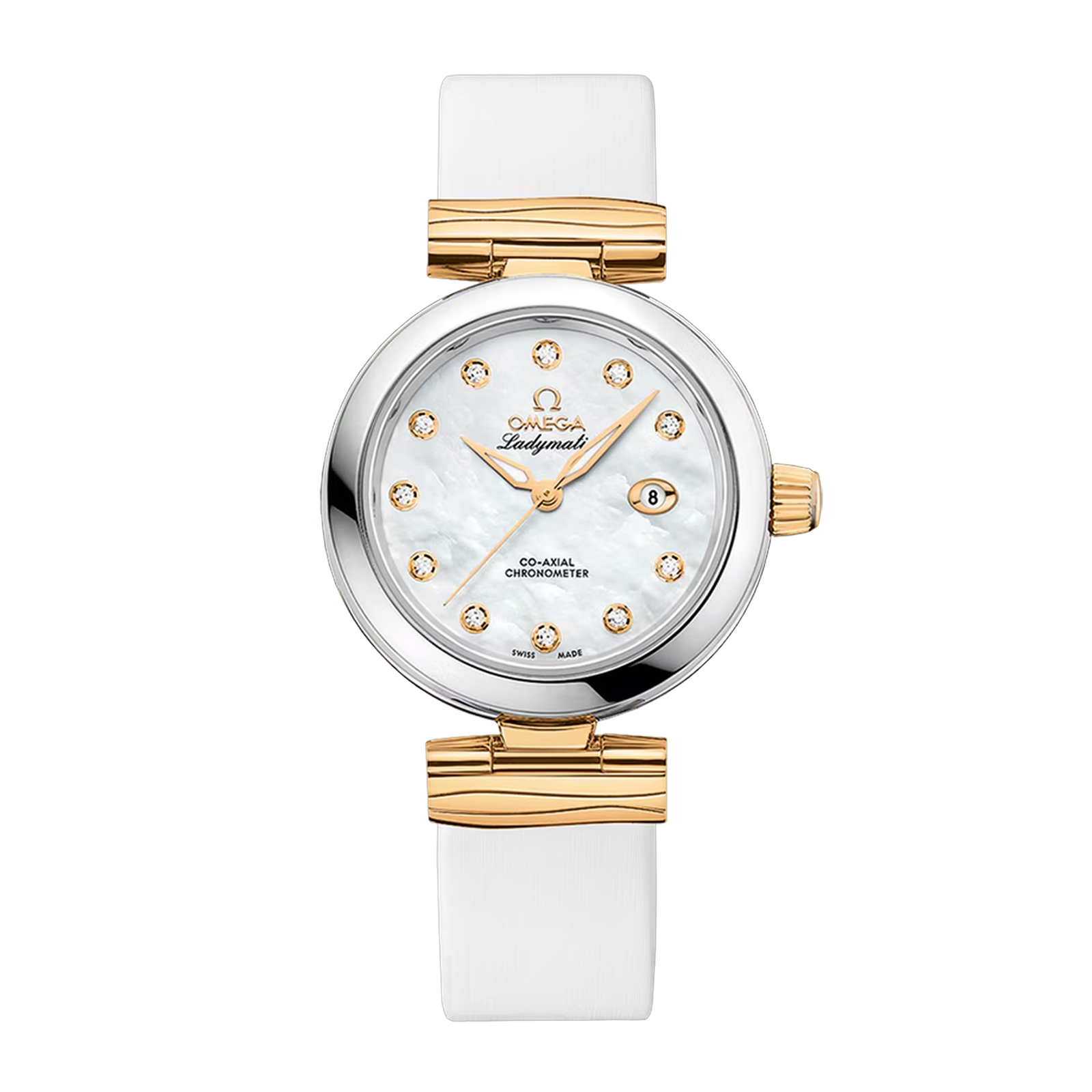 c20749a4cdc9c2c3b19225d60ad051b2.png LadyMatic Yellow Gold & Steel Mother of Pearl Dial 34mm - Image 1