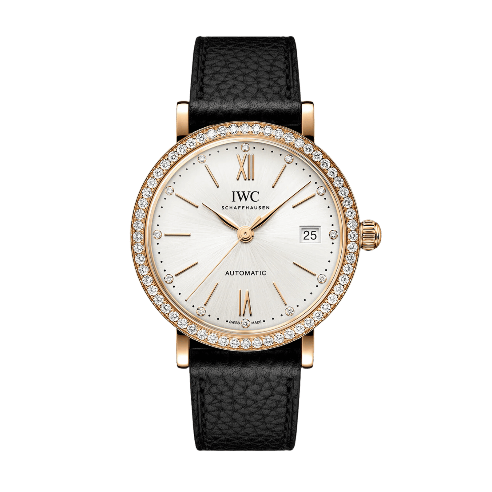 c278106a97a9d8415e33560cf9ffff4b.png Portofino Rose Gold Diamond Silver Dial 37mm - Image 1