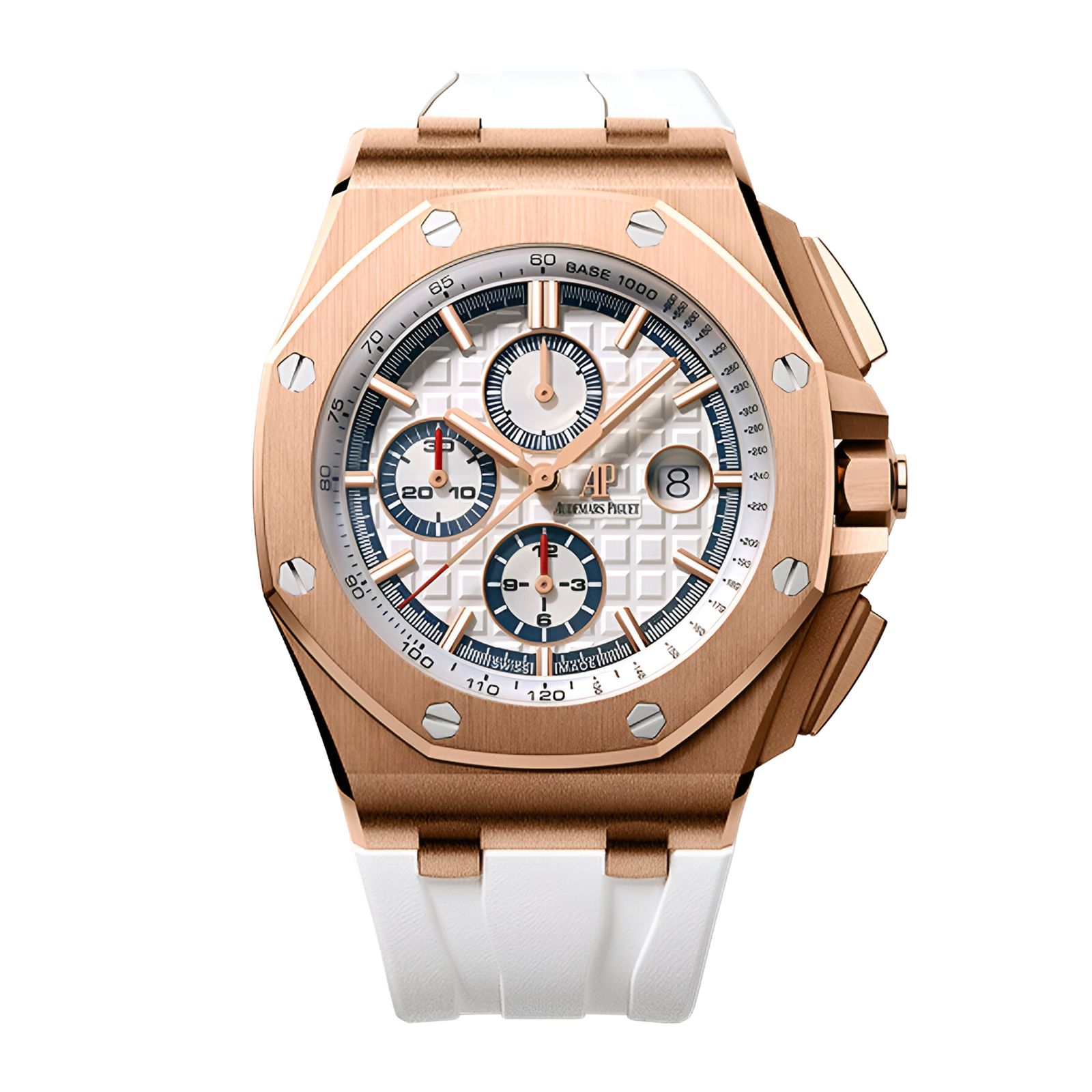 c497278d403b668a5c28bf2435cc53a6.png Royal Oak Offshore "Summer Edition" Rose Gold White Dial 44mm - Image 1