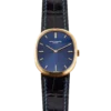 Vintage Ellipse Yellow Gold Blue Dial 27mm