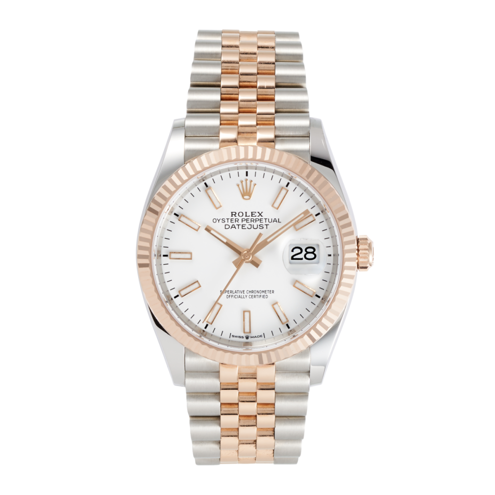 c6522eac1e64d9d1f643adcbd4a14a74.webp Datejust Rose Gold & Steel White Dial 36mm - Image 1