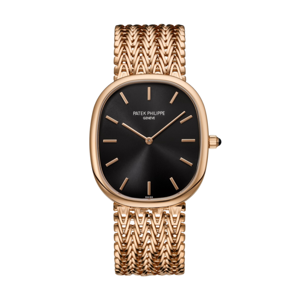 c91004c0337ad1cf4d9a3bc281525e64.webp Golden Ellipse Rose Gold Black Dial 34mm - Image 1