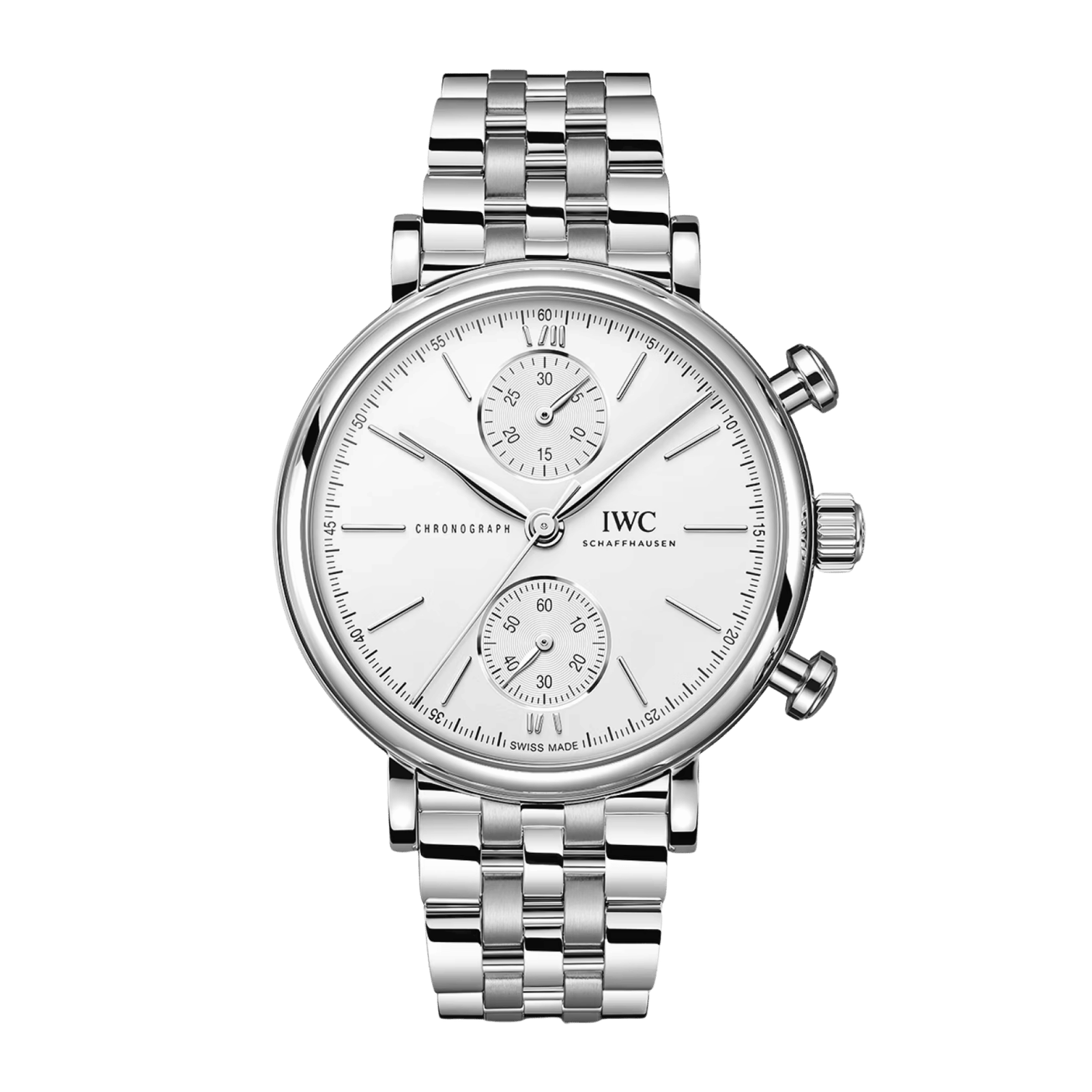 c91da66479ddad96daee266f10871b25.png Portofino Chronograph Steel White Dial 39mm - Image 1