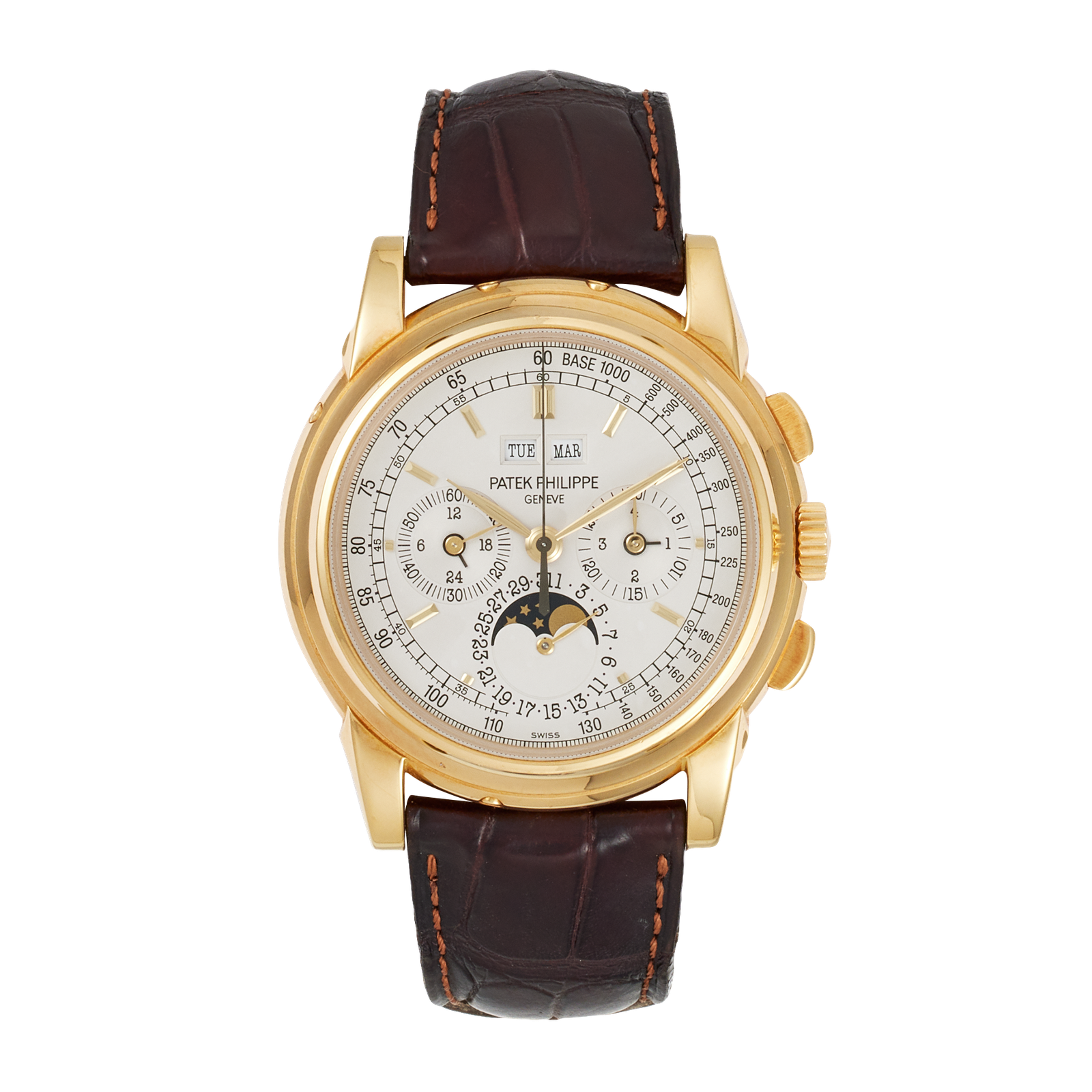 c9f83b673f503c6655438df8f6a6c42c.png Grand Complications Perpetual Calendar Chronograph Yellow Gold White Dial 40mm - Image 1