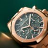 Royal Oak Chronograph "50 Anniversary" Rose Gold Green Dial 41mm - Image 3