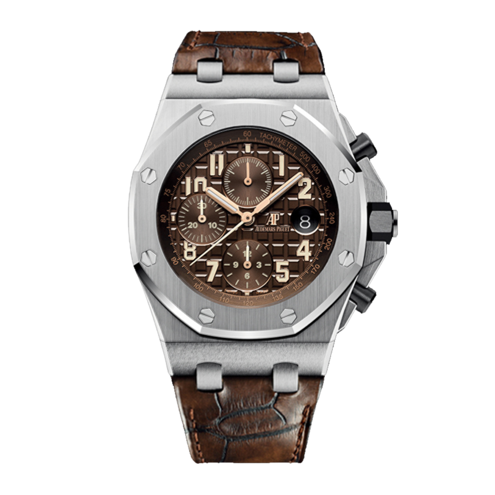 cc9383b20f6bf5482f8a101994962542.png Royal Oak Offshore Steel Brown Dial 42mm - Image 1