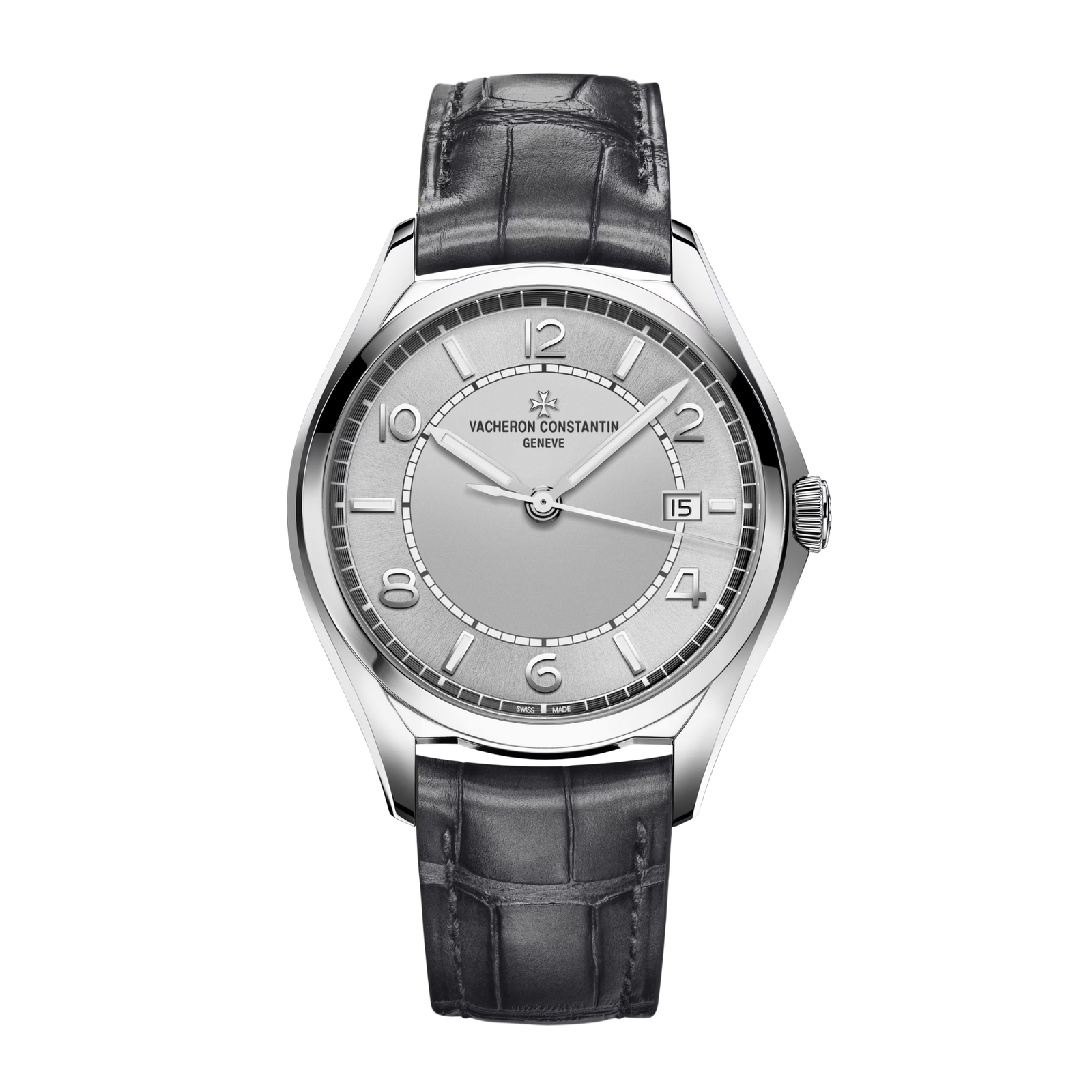 cca87cdec9fec5bdcc9fc280fe66d2da.png FiftySix Steel Silver Dial 40mm - Image 1