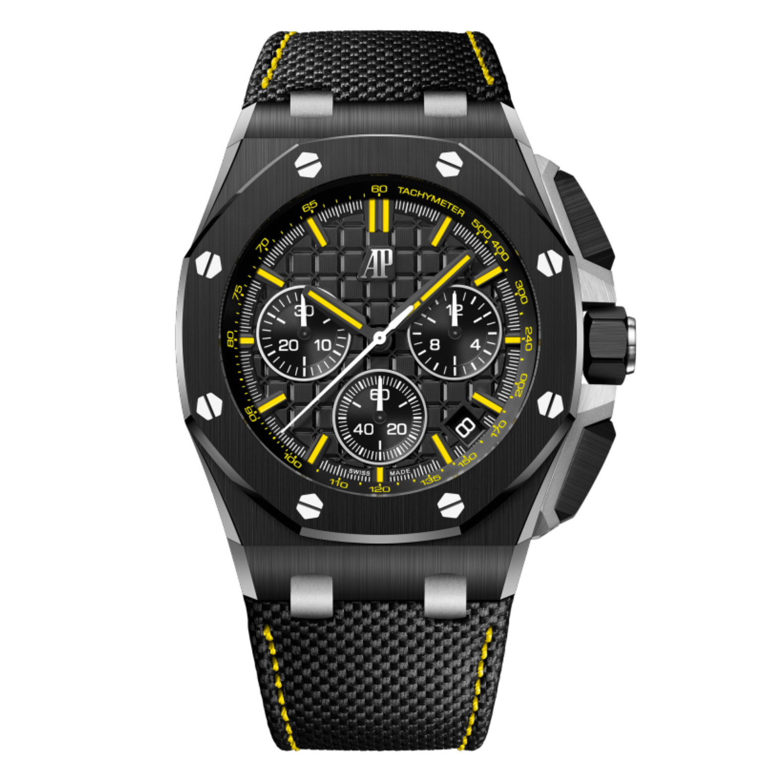 cd0eda45fee3cac977ae12038bee073f.png Royal Oak Offshore Chronograph Ceramic Black Dial 43mm - Image 1