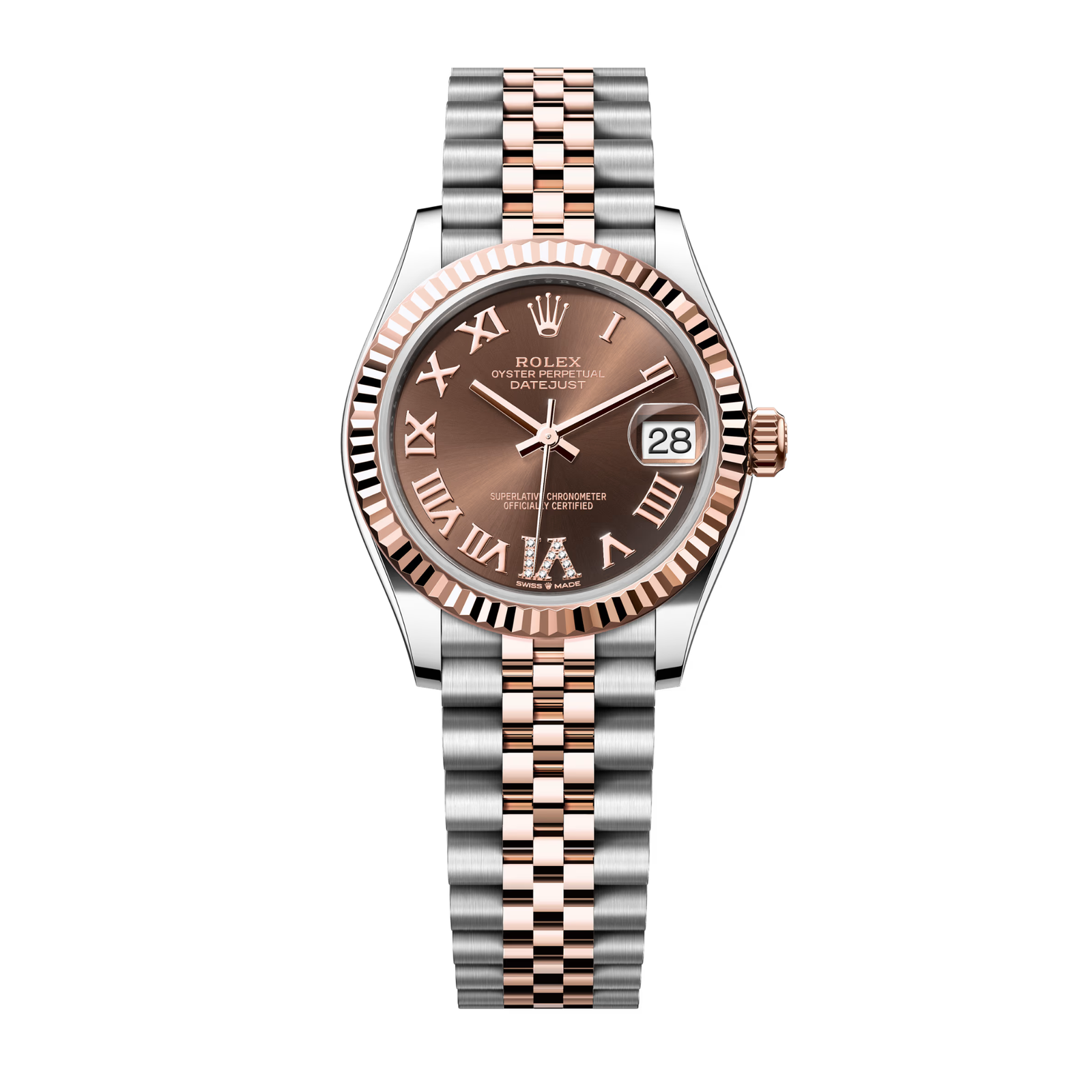 cd109efadd37e9c27e4f715f27c2f1e6.png Datejust Rose Gold & Steel Brown Dial 31mm - Image 1