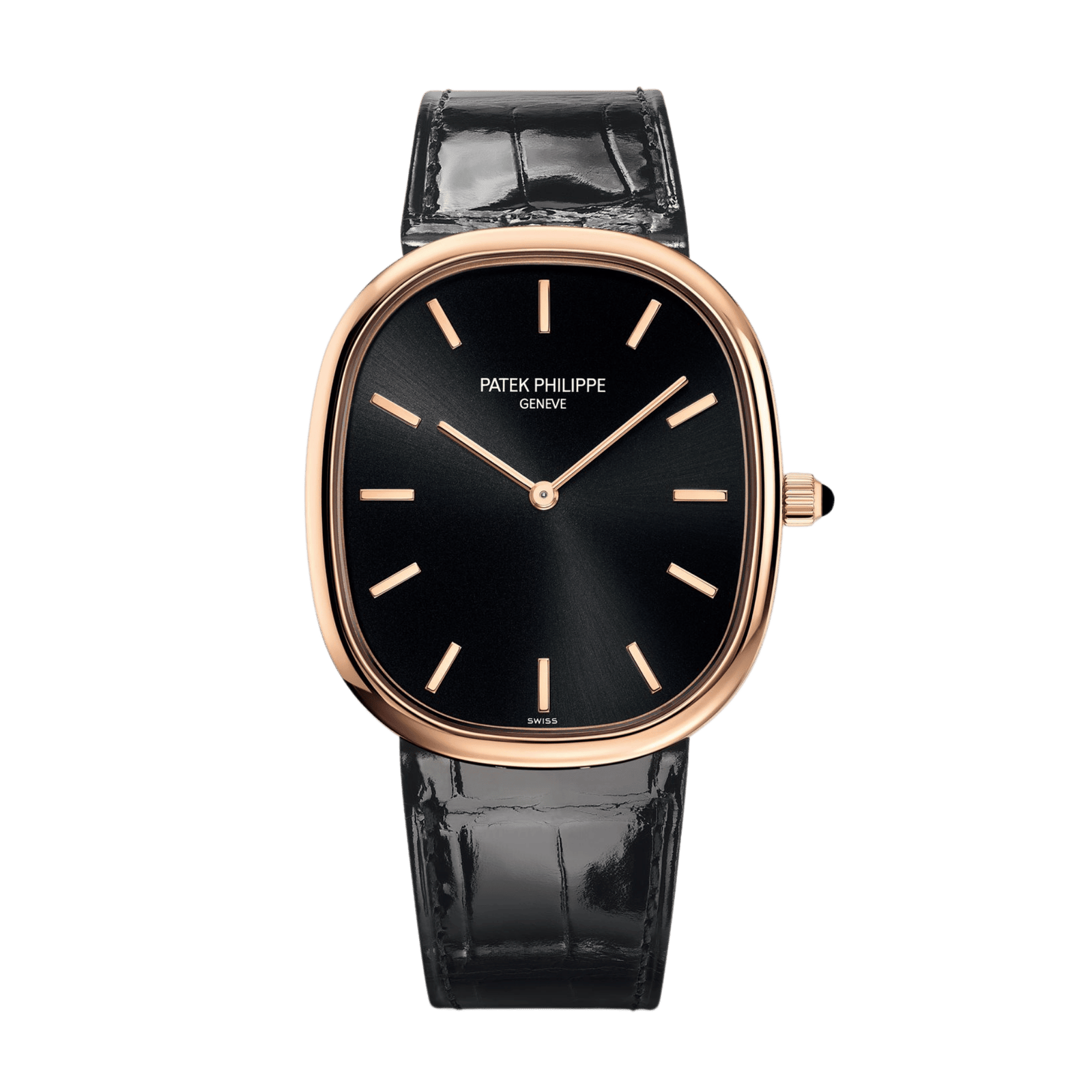 ce0f4fd640865588df318842029b9890.png Golden Ellipse Rose Gold Black Dial 34mm - Image 1