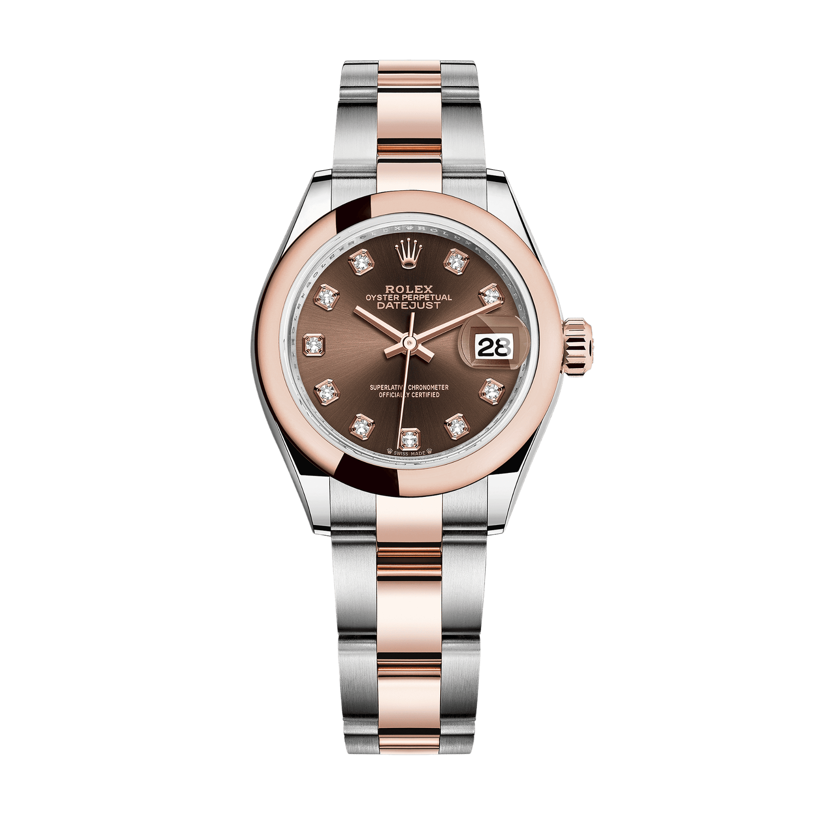 ce6e01bb8b2f415bf8c11c01f8fdcfc1.png Lady-Datejust Rose Gold & Steel Brown Dial 28mm - Image 1