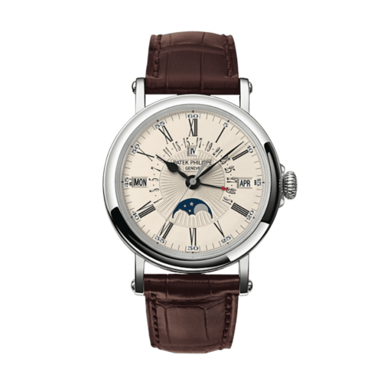 ced3eb4e2fbf09b634345d6bcca4a50d.png Perpetual Calendar White Gold Silver Dial 38mm - Image 1