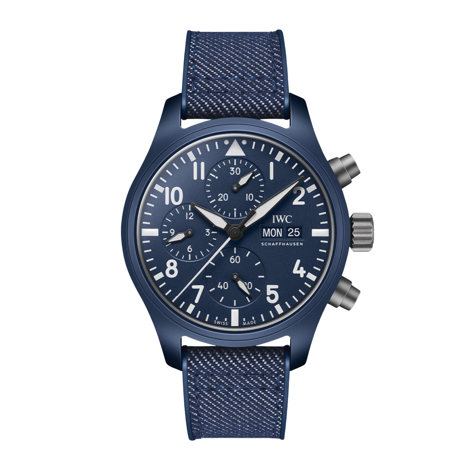 d1190660c9b3e0be5ea531c37ae0fc42.png Pilot's Watch Chronograph Top Gun "Oceana" Ceramic Blue Dial 42mm - Image 1