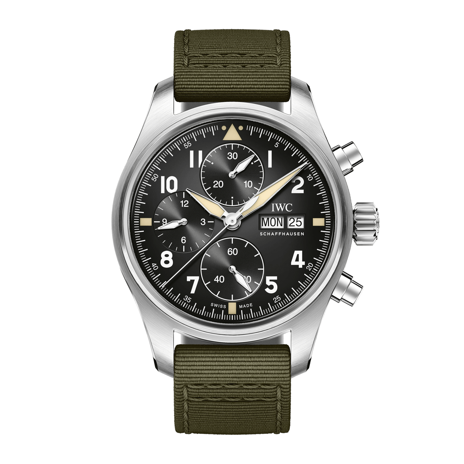 d3b469bd4eb6511b9b73967315b4288e.png Pilot's Watch Chronograph Spitfire Steel Black Dial 41mm - Image 1