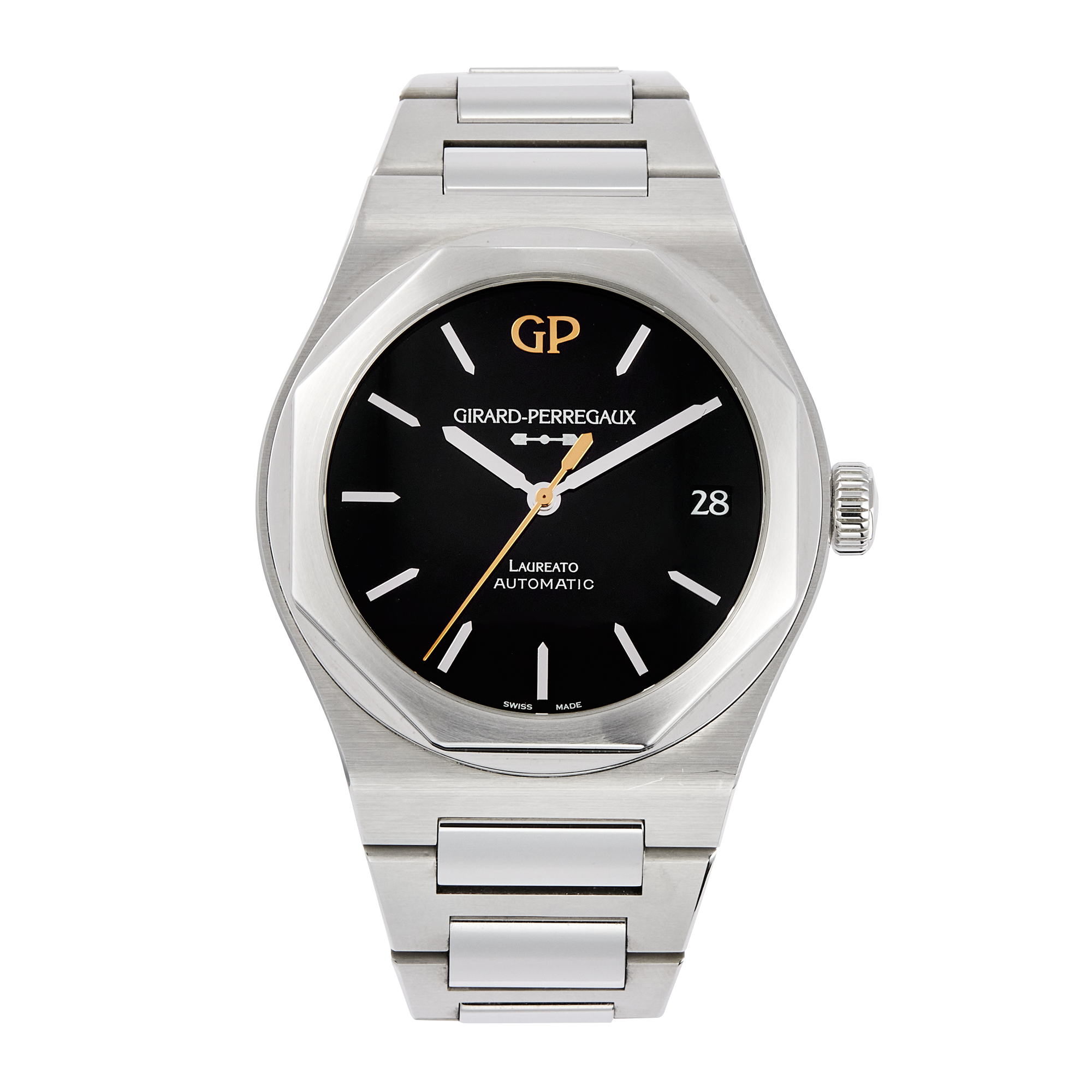 d6000be1b33c3d134f3fba1e706a003c.webp Laureato Steel Black Dial 42mm - Image 1