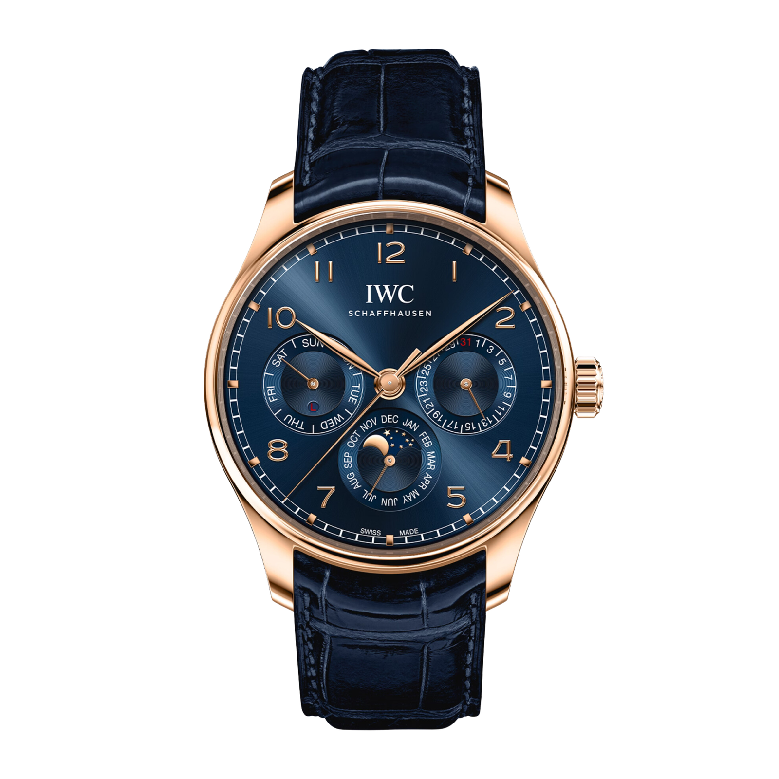 d928e6013a4c4667ec3678df64b93c10.png Portugieser Perpetual Calendar Rose Gold Blue Dial 42mm - Image 1