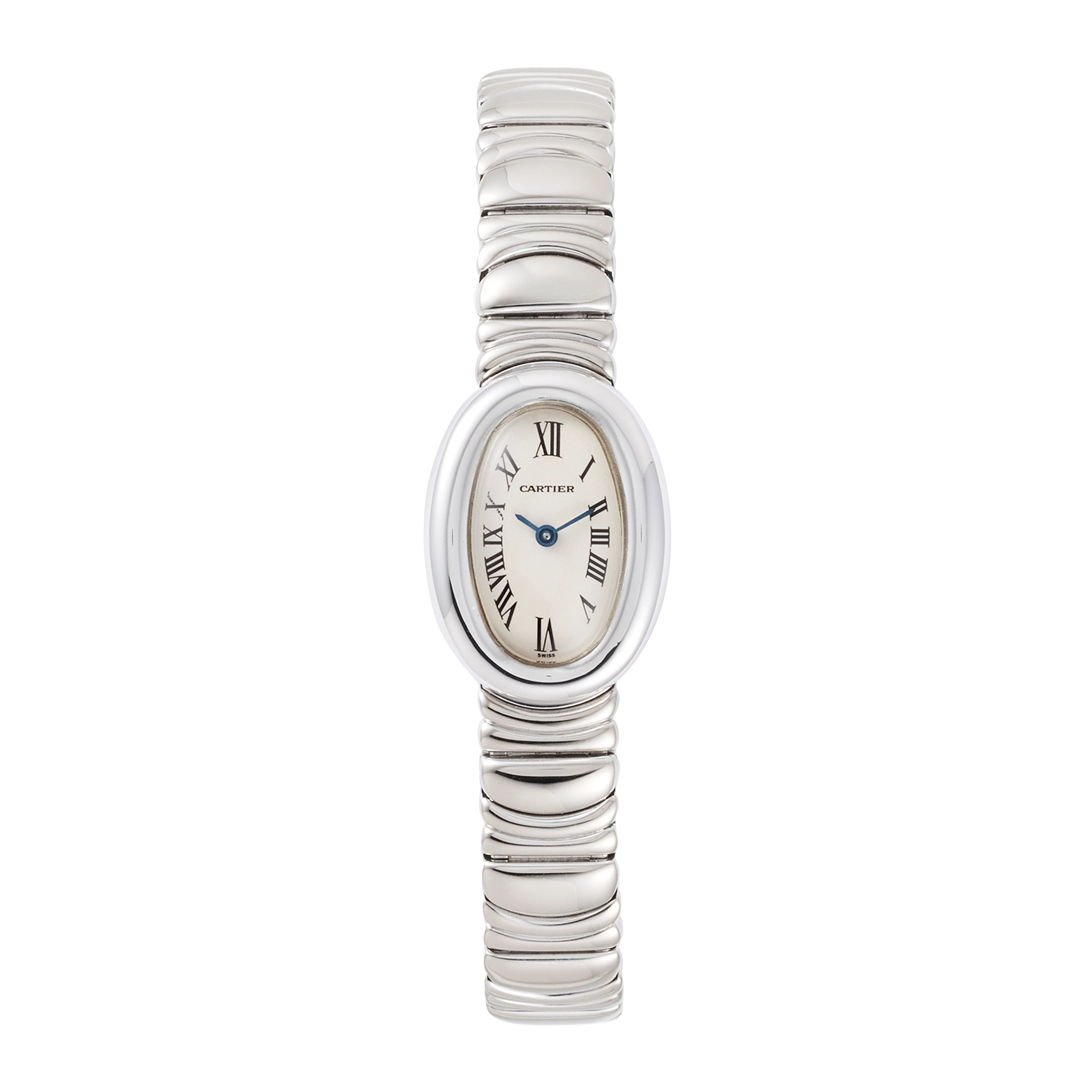 d94323dcd99c6b3f4e4d5f7a524d65c9.webp Baignoire de Cartier Baignoire Mini White Gold White Dial 24mm - Image 1