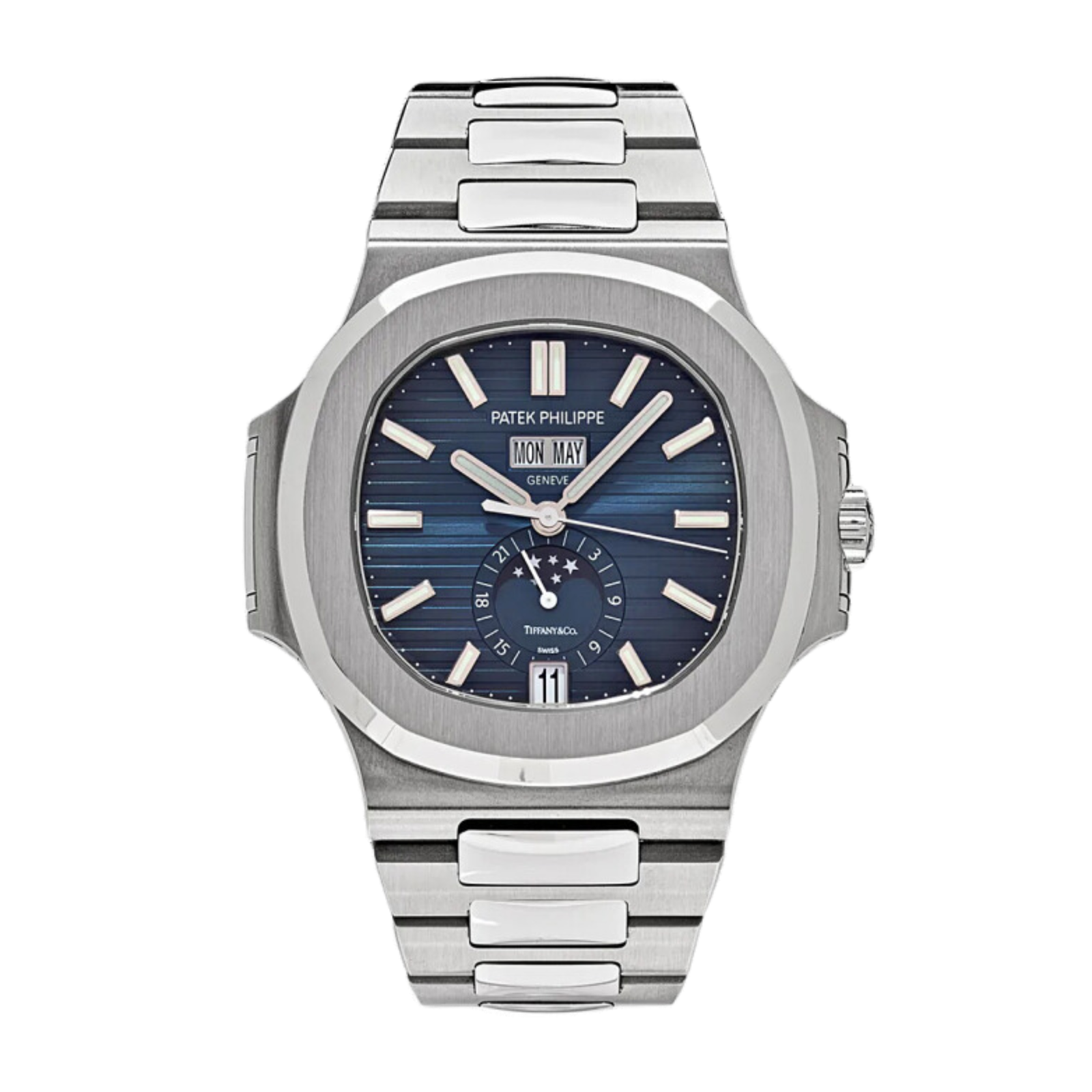 da1e69a5cb32295f9a625176d2aeffa1.png Nautilus "Tiffany" Steel Blue Dial 40mm - Image 1