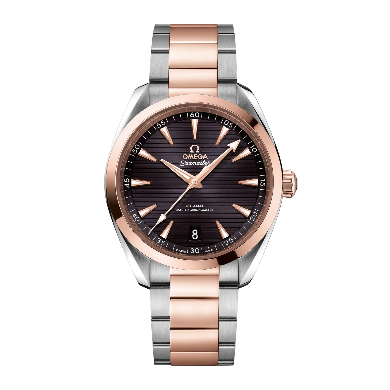 dd6bffbcffe54c5296393ec18194d403.png Aqua Terra Rose Gold & Steel Grey Dial 41mm - Image 1