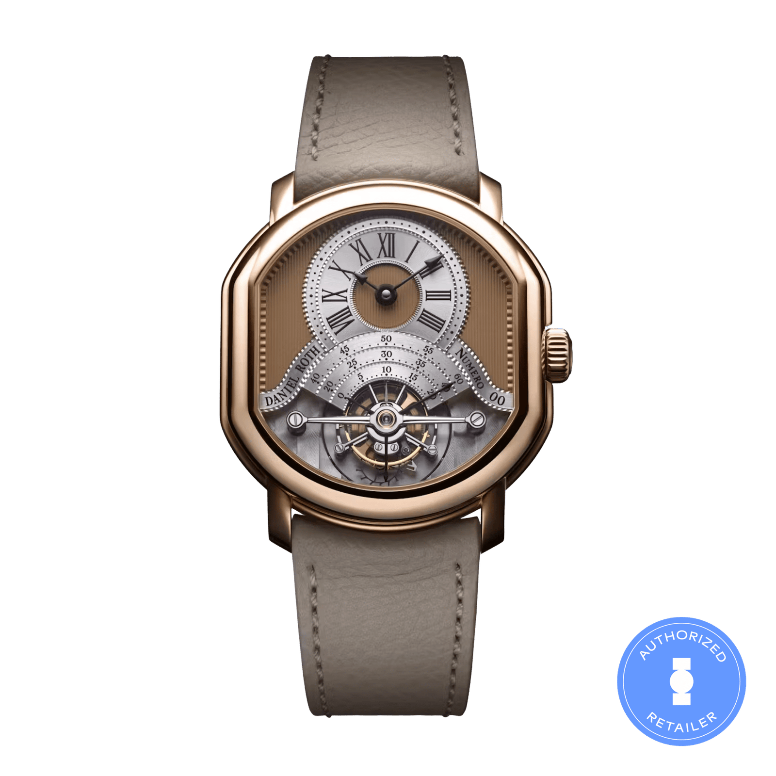 dde0a8b2ff2cf738f68c26e9b7fc0fd1.png Tourbillon Rose Gold Silver Dial 35mm - Image 1