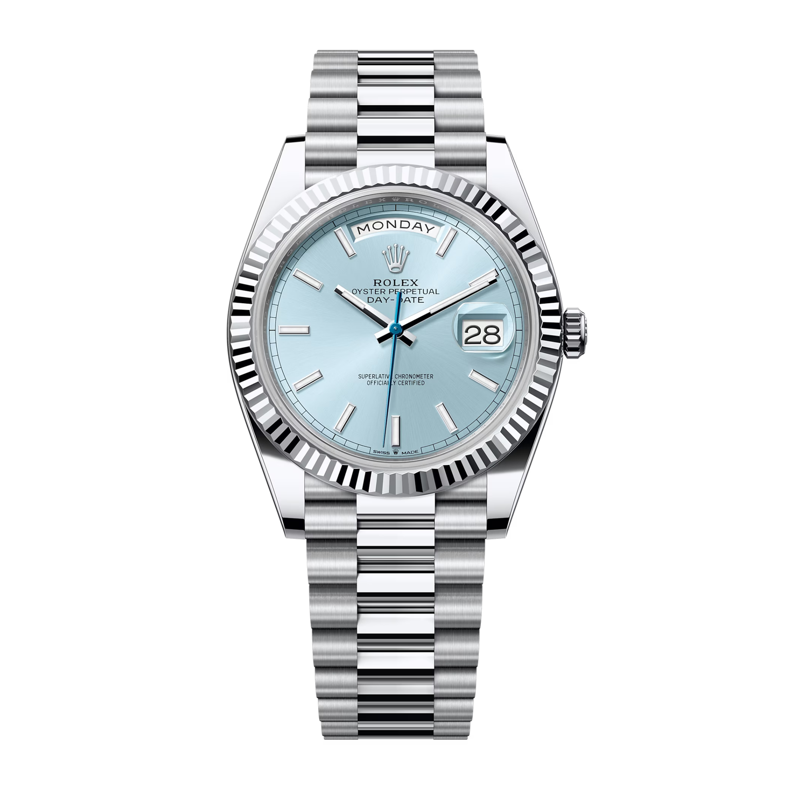 de0217c653524d85b2efa59bdda9c236.png Day-Date Platinum Blue Dial 40mm - Image 1