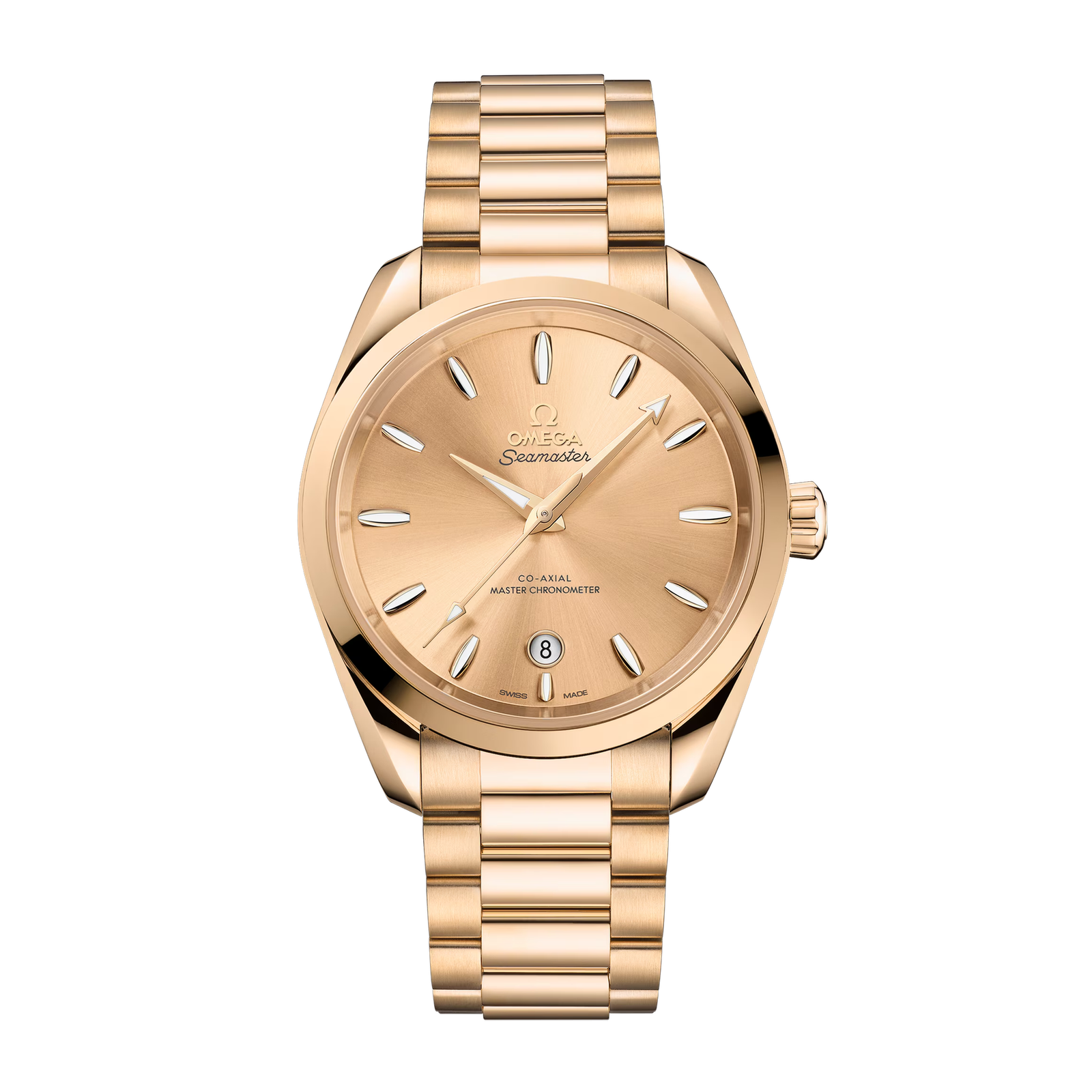 de8f2655bb2725b2d528aa783998ec67.png Aqua Terra Yellow Gold Champagne Dial 38mm - Image 1