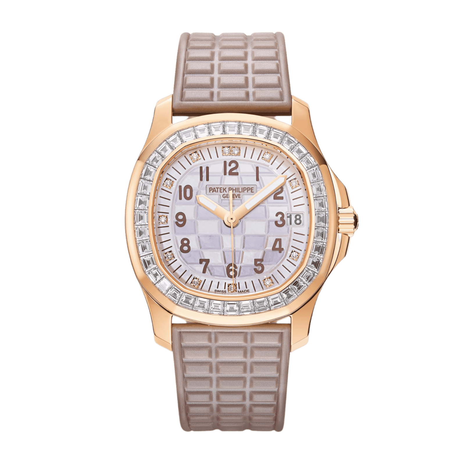 debe277d5accde2df592ea168e8955d5.png Aquanaut Luce Haute Joaillerie Rose Gold Mother of Pearl Dial 35mm - Image 1