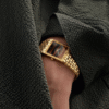 Vintage Tigers Eye Yellow Gold Brown Dial 22mm - Image 3