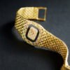 Vintage Ultra-Thin Yellow Gold Champagne Onyx Dial 31mm - Image 2