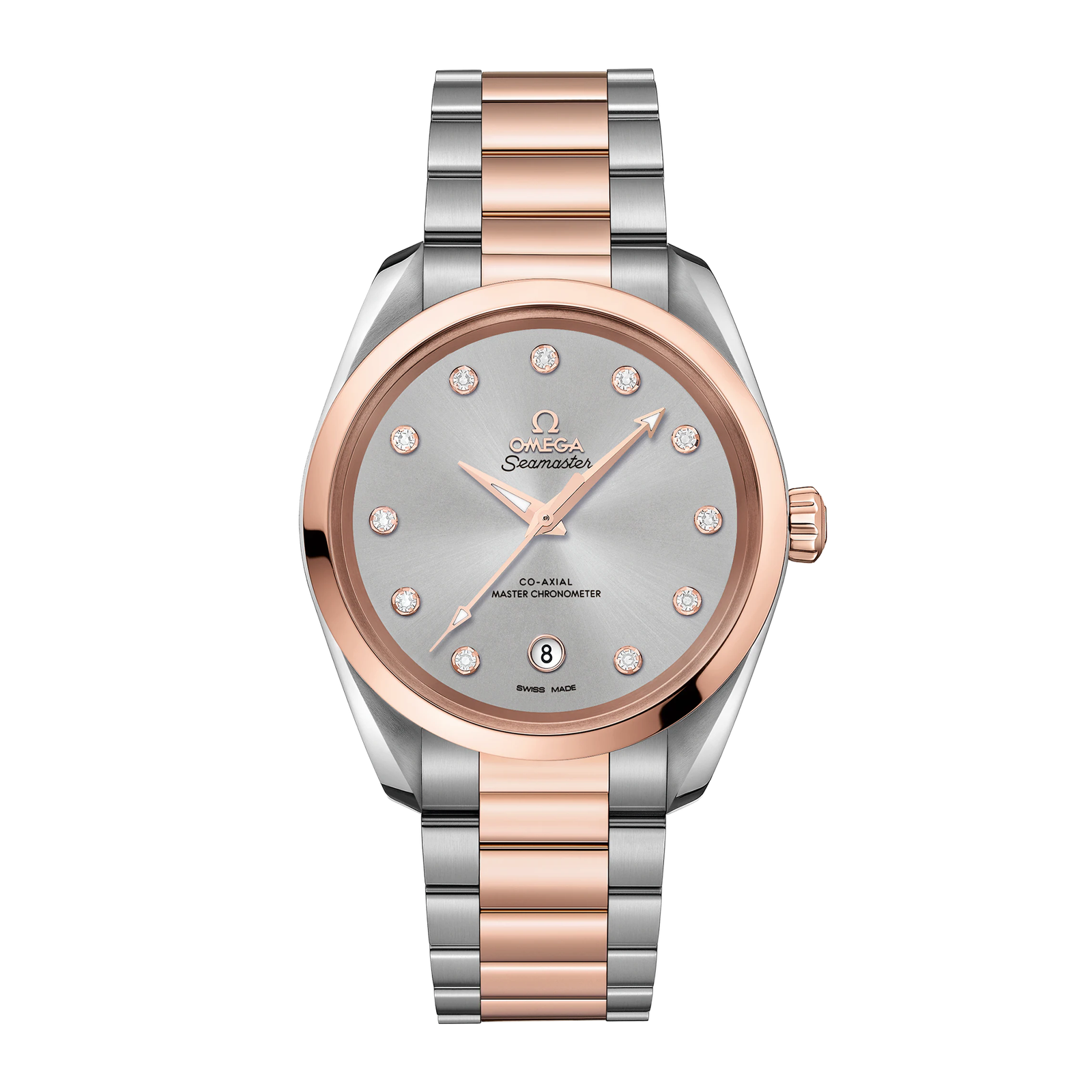 e0a8e225956246e18e1b116a35b7291f.png Aqua Terra Rose Gold & Steel Grey Dial 38mm - Image 1