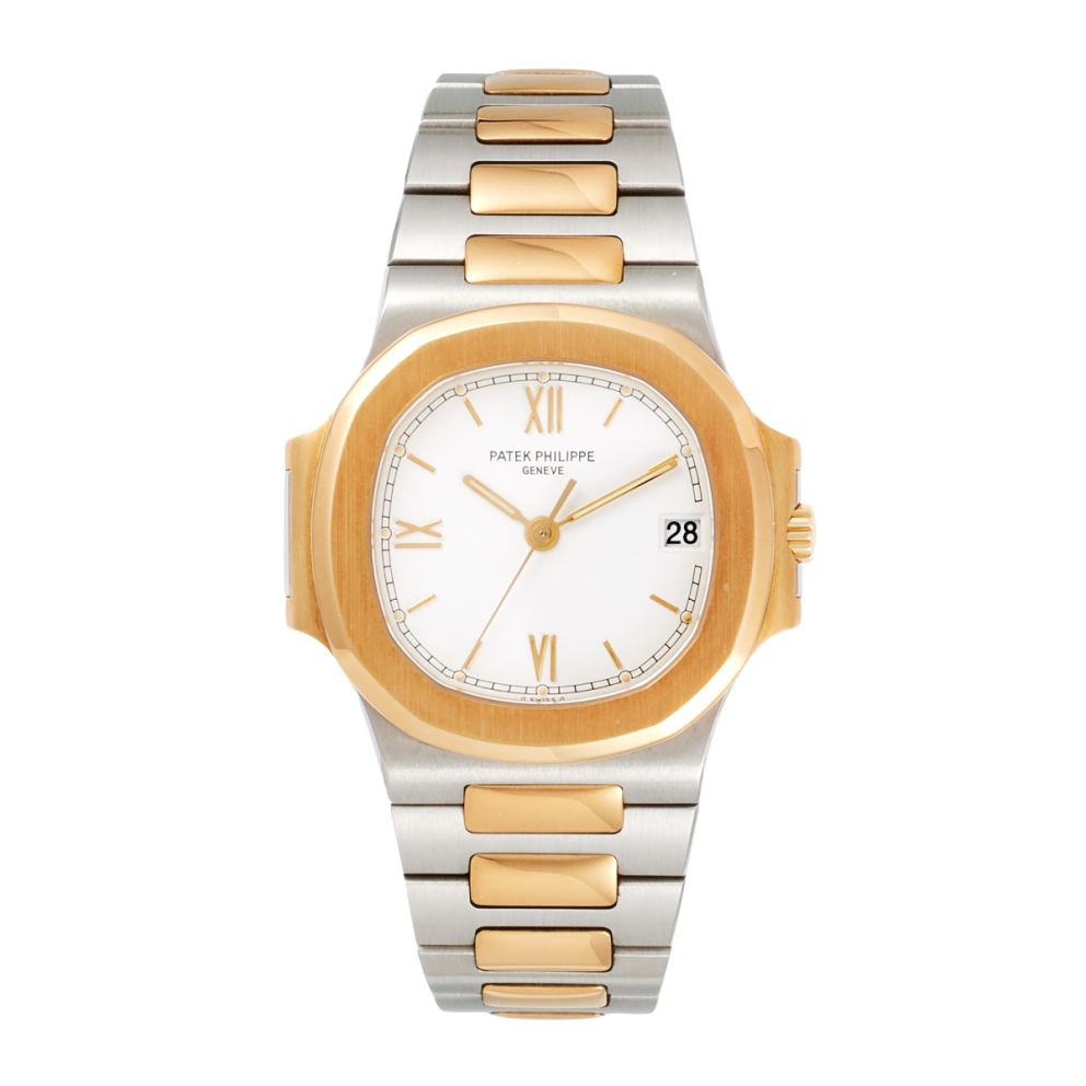 e1633ce15218e00ada5ef3adf5f8c6c0.webp Nautilus Yellow Gold & Steel White Dial 37mm - Image 1