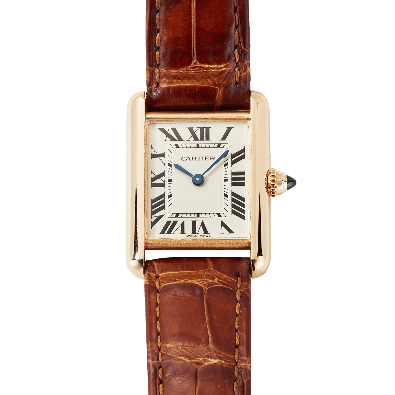 e6a27abab6aa800eba4d42e3ab6325f1.png Tank Louis Yellow Gold Silver Dial 22mm - Image 1