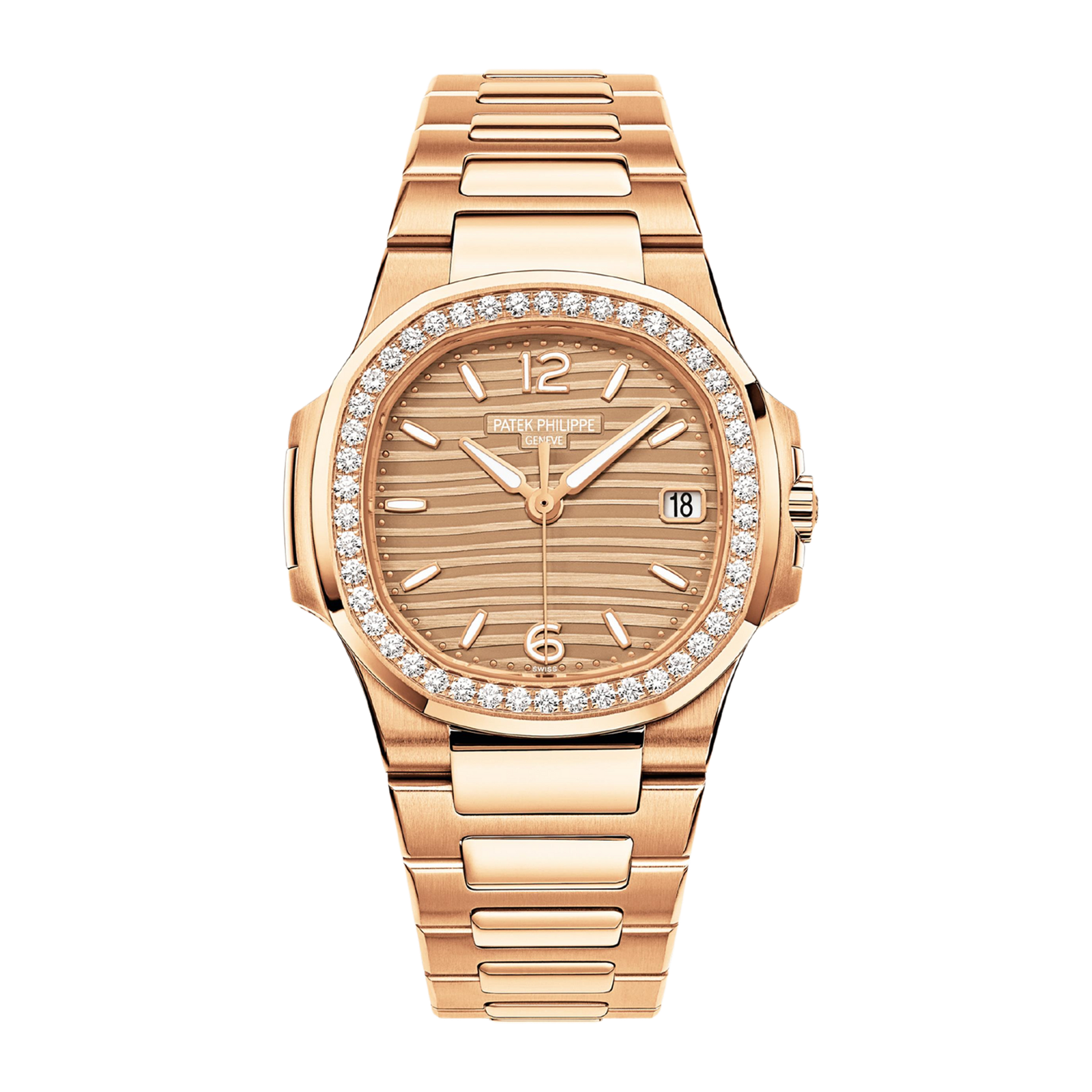 e8081e1823caf9f1dcc9f7151da54d22.png Nautilus Rose Gold Diamond Pink Dial 32mm - Image 1
