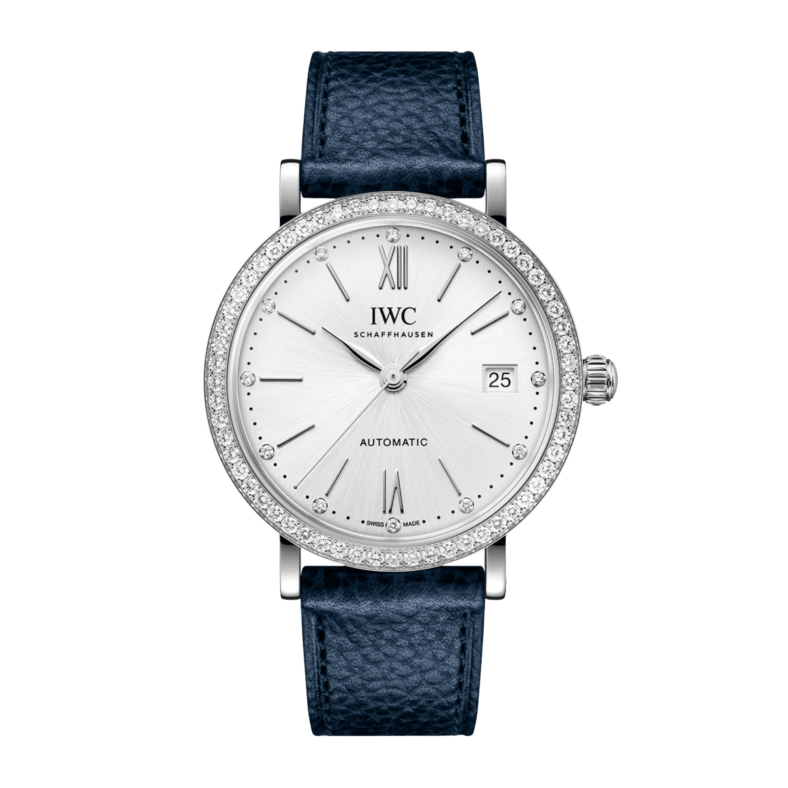 e809e4c9513089adceed964d6fd79929.png Portofino Steel Diamond Silver Dial 37mm - Image 1