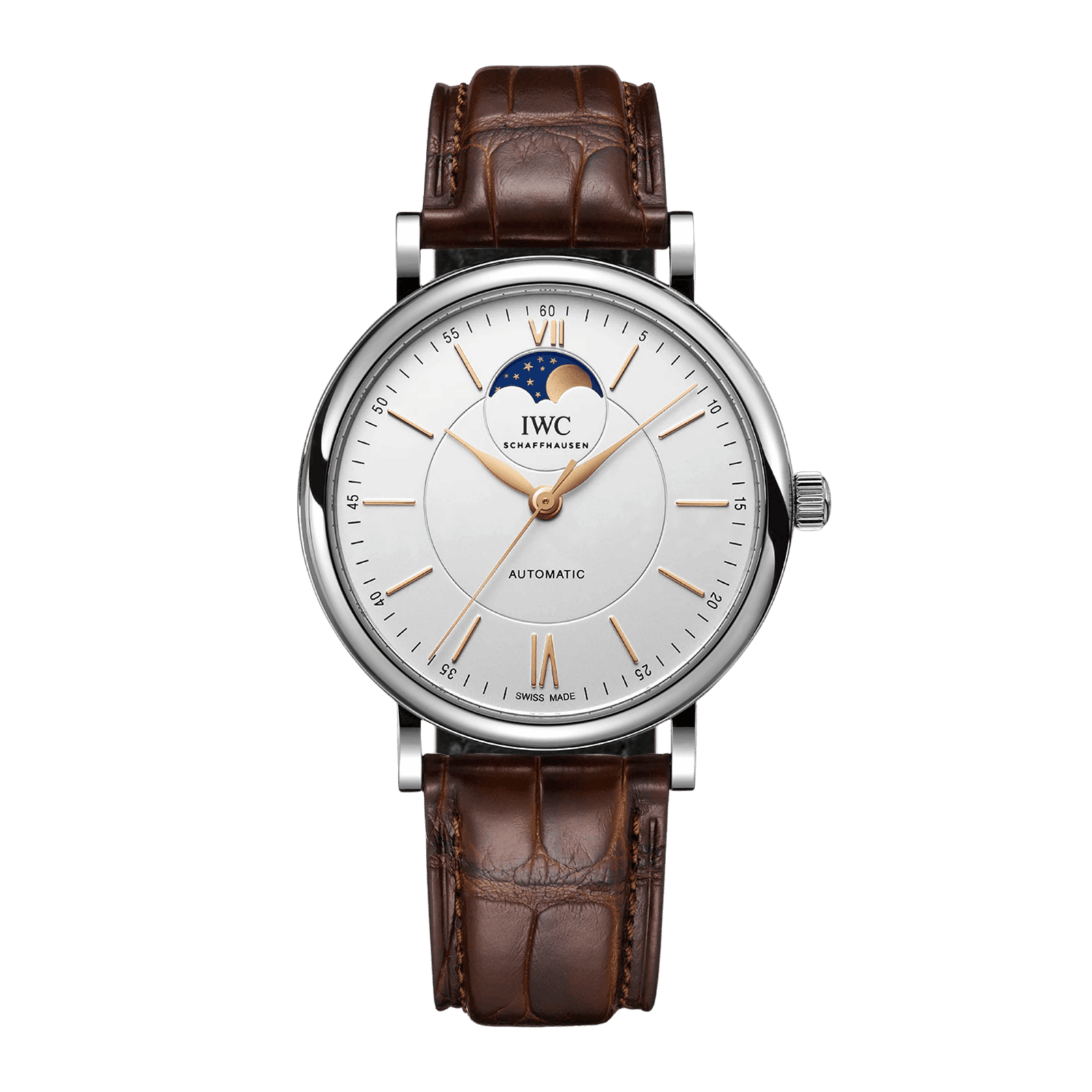eab939b671a52c3bda0787c2e5ed24e0.png Portofino Moonphase Steel Silver Dial 40mm - Image 1