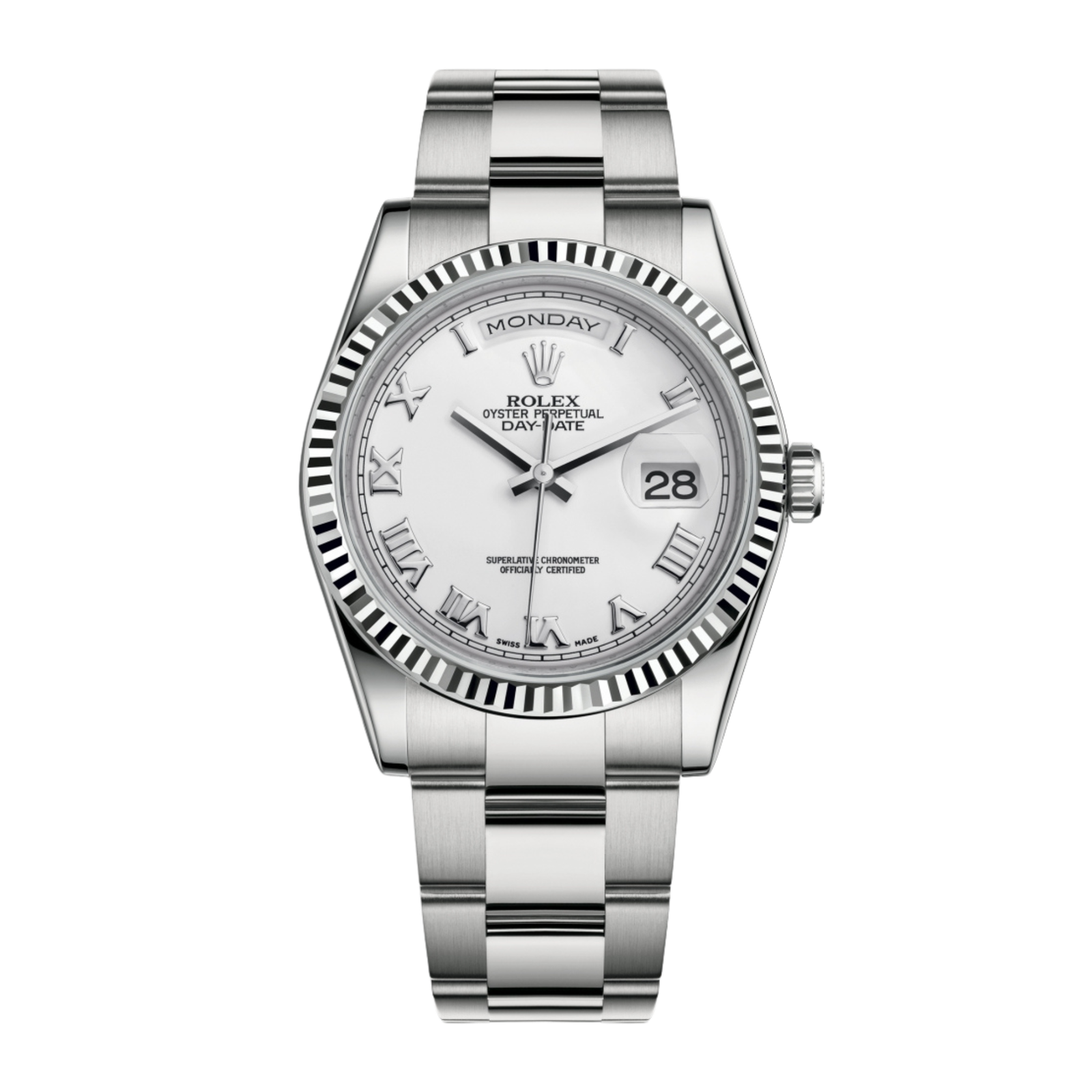 ebf68d34868afe7135f3a4e962351f61.png Day-Date 36 White Gold White Dial 36mm - Image 1