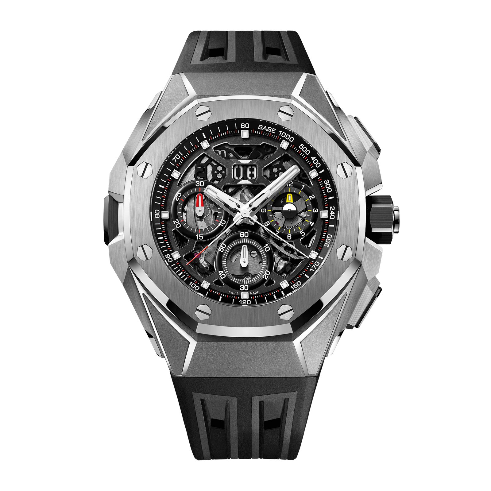 ec0867c4e867e49537fccc25edff92fc.png Royal Oak Concept Split Second Chronograh GMT Date Titanium Ceramic Skeleton Dial 43mm - Image 1